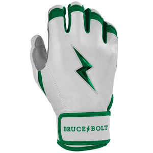 <b>Chrome</b> Series Short Cuff Batting Gloves Green Lightweight Design Infield Outdoor Use Sports Gloves Supplier BRUCE BOLT - Product Image 4