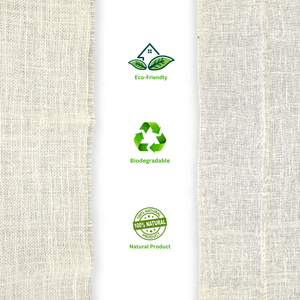Tissu naturel de toile de jute de toile de jute blanche écologique pour la maison Textile artisanat décoration coussin rideau et sac faisant usage - Product Image 4