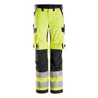 Pantalon de travail réfléchissant 100 % coton pour hommes, orange, style cargo, pour la construction et l'exploitation minière