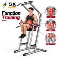 Machine de musculation polyvalente SK-L41 pour tractions, dips et levées de jambes – Station abdominale robuste en acier pour usage commercial en salle de sport et club de fitness