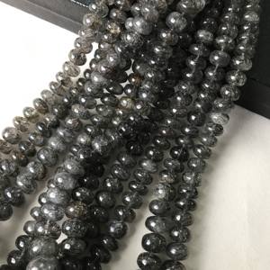 Cuentas Redondas Lisas de Rutilo Negro 100% Naturales, Certificadas por IGI, Grado AAA, de 6mm-14mm, Piedra de Fuego Negra, Gemas Vivaaz Rajasthan - Product Image 4