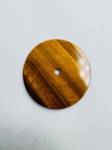 A K <b>Gems</b> Natural Tiger Eye Watch Dial 31.50 mm Round 1.60 mm Thickness One Sided Polished Watch <b>Face</b> Model ETH-63 Rajasthan - Product Image 2