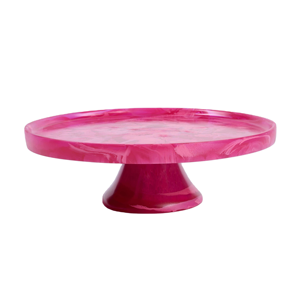 Support à gâteau en résine avec bord doré pour mariage et occasions spéciales - Product Image 3