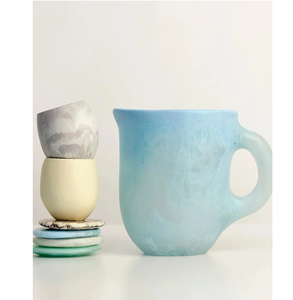 Customised capacity <b>Blue</b> Resin Color Water Jug Hot Selling tableware Drinks Server Crafts For home & Hotel use - Product Image 1
