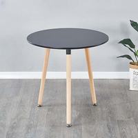 Vente flash - Table basse moderne JNTBL-1 de J N Crafts, plateau en MDF noir, structure en acier, meubles de salon, métal et bois