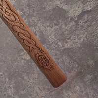 Hache à double tête en acier de Damas, qualité supérieure, outil artisanal pour le bushcraft, le camping et les équipements de plein air