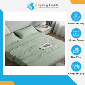 ผู้ผลิตอินเดีย ชุดผ้าปูที่นอนโพลีเอสเตอร์ 4 ชิ้น คุณภาพระดับพรีเมียม สไตล์โมเดิร์น เป็นมิตรกับสิ่งแวดล้อม ในราคาตลาดที่น่าประทับใจ - Product Image 5