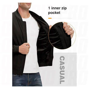 Blouson Bomber Léger pour Homme – Coupe-Vent Décontracté et Élégant pour l'Automne – Veste Zippée de Golf, Habillée, Business, Style Universitaire, pour Tous les Jours - Product Image 5