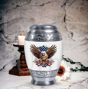 Eagle embrace patriotic tribute memorial urn <b>for</b> loved ones cremation urn <b>for</b> human <b>ashes</b> decorative <b>keepsake</b> remembrance - Product Image 3