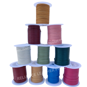 Reliance Leather Cord 1.5mm Round Genuine Leather Thread for Bracelet Making <b>Craft</b> Jewelry Findings Roll Packaging - Product Image 4