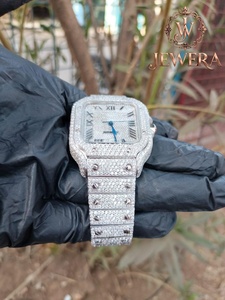 Montre Hip Hop en Moissanite et Diamants avec Boîtier Sertie de Pierres pour Accessoires de Mode Haut de Gamme – Vente en Gros Usine au Meilleur Prix - Product Image 3