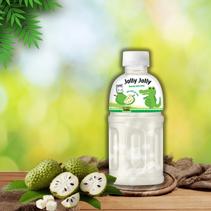 Jolly Jolly, Fabricante Vietnamita, Bebida de Jugo de Nata de Coco, Botella PET de 320 ml, Frutas Tropicales: Uva, Lichi, Piña, Guanábana - Product Image 3
