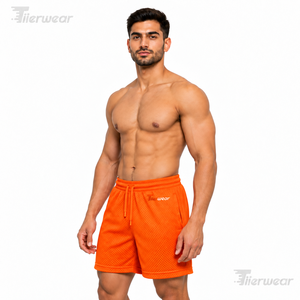 Shorts en maille pour hommes, respirants, légers, séchage rapide, pour la gym, le basketball, la course à pied, les sports, OEM, marque privée, fournisseur d'usine - Product Image 2
