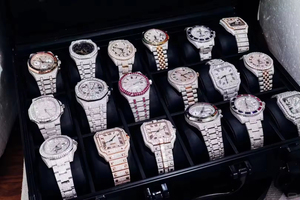 Montre en diamant VVS cultivé en laboratoire, acier inoxydable 20 mm, cristal saphir 41 mm, résistance à l'eau 3 BAR, entièrement sertie de diamants, luxe, quartz ETA analogique - Product Image 6