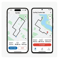 Aplicación de Seguimiento de Ciclismo RoyalCraft Enterprise, Rastrea Recorridos, Distancia, Velocidad, Rutas, Progreso de Fitness, Compatible con IOS/Android/Linux/Mac, en Stock