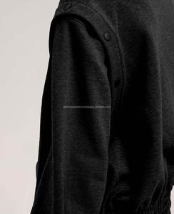 Sweat-shirt à capuche épais en éponge française avec logo personnalisé OEM pour femmes Pull-over à col rond décontracté avec impression 3D Sweat-shirt à capuche pour femmes - Product Image 5