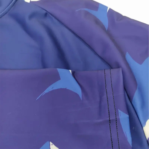 <b>Men's</b> Full Sleeve Rash Guard Shark Print UPF50+ Quick Dry Polyester/Nylon Swim <b>Shirt</b> Adult Anti-Uv Protection - Product Image 5