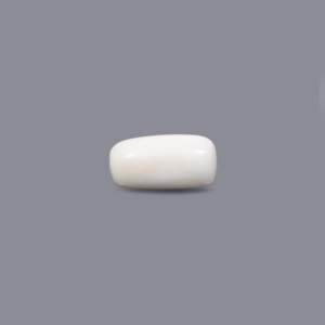 Natural White Coral Gemstone 4.2 Carat Certified Faceted Cut Color Change Effect 20mm - Product Image 3
