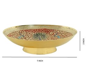 Hand Crafted Metal Brass Fruit Bowl Decorative Serving Bowl for Dining Table <b>Kitchen</b> Home Decor - Product Image 2