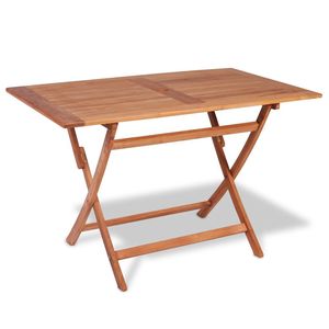 Tavolo da giardino pieghevole in legno di Teak massiccio 33.4 "x 29.9"-per uso esterno - Product Image 1