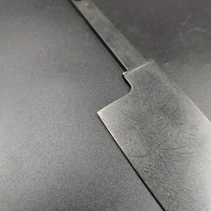 Lame de couteau de chef Gyuto DIY en acier Sleipner japonais, traitée thermiquement, finition Stonewashed, 60-62 HRC, affûtage plat haute précision, personnalisable OEM, 3.2mm - Product Image 6
