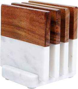 Sous-verres et sets de table modernes en bois et marbre pour la protection des surfaces et la décoration intérieure - Product Image 5