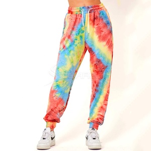 Pantalones de verano a la moda para mujer, pantalón holgado con tinte anudado - Product Image 2