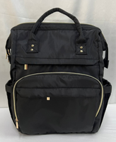 Sac à dos professionnel unisexe pour ordinateur portable avec fermeture éclair et fermoir en nylon, sacoche pour ordinateur pour le collège, le travail, les voyages avec port USB