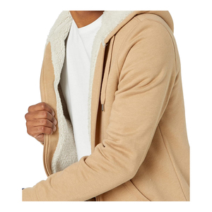 Sweat à capuche zippé personnalisé pour homme grande taille, haute qualité, nouvelle collection, unisexe, en polyester et coton épais - Product Image 4