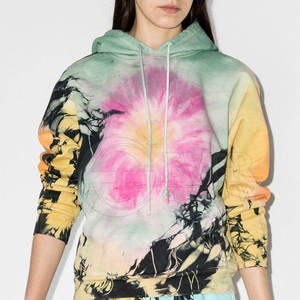 Sweat à capuche pour femme en polaire légère et ample, avec logo sur le devant, 100% coton, confortable et respirant - Product Image 4