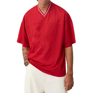 T-shirt de sport en maille à manches courtes surdimensionné pour homme, imprimé numériquement – Meilleure vente - Product Image 1