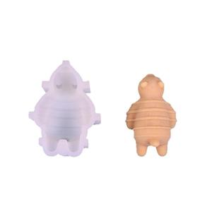 Moule en silicone pour bougie en plâtre créatif pour la fabrication de bougies aromatiques avec un ours endormi sur le ventre - Product Image 5