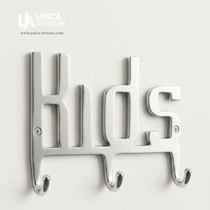 Indian Manufactured Kids Decorative <b>Wall</b> Hook <b>Rack</b> Modern Aluminium Kids Room Organizer Available At Export Quality And Price - Product Image 1