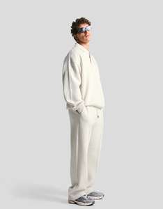 Ensemble de survêtement en molleton 100% coton pour l'hiver, sweat-shirt et pantalon de jogging, OEM ODM, vente en gros, survêtement en coton pour hommes et femmes - Product Image 1