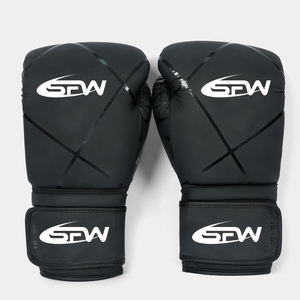 Gants de boxe professionnels 10 oz pour entraînement, MMA, Kickboxing, avec fermeture auto-agrippante, respirants, légers, personnalisables en PU - Product Image 3