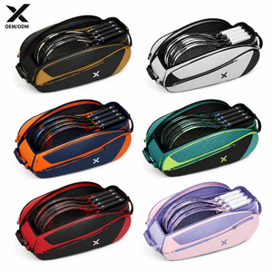 Sac de tennis personnalisé OEM pour 6 raquettes, imperméable, en polyester 600D, pour badminton et pickleball, avec compartiment pour chaussures - Product Image 5