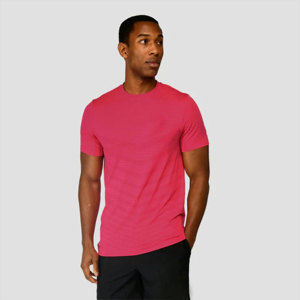Camiseta Deportiva de Manga Corta para Hombre, Ajustada, Transpirable, de Algodón y Bambú, para Gimnasio, Entrenamiento Atlético, Cuello Redondo, 220g - Product Image 1