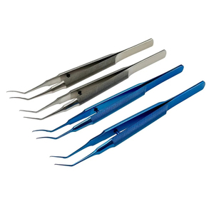 Pinzas Oftálmicas Microquirúrgicas de Acero Inoxidable con Punta Curva, Reutilizables, para Cirugía Ocular, Juego de Instrumentos Microquirúrgicos - Product Image 6