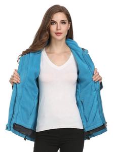 Veste softshell d'hiver unisexe personnalisable vêtements d'extérieur résistants à l'eau pour hommes et garçons tissu imperméable à carreaux à fermeture éclair directe d'usine - Product Image 4