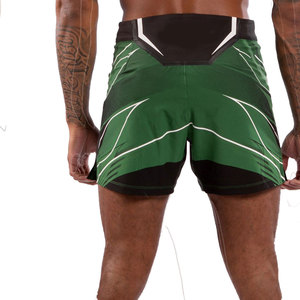<b>Men's</b> Color Blocked Sport Shorts Mid Waist Elastic Quick Dry Panelled Geometric Pattern Black <b>White</b> - Product Image 5