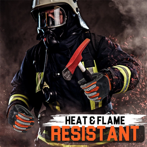 Firefighting Glove Fire Resistant Work Glove Heat <b>Proof</b> - Product Image 5