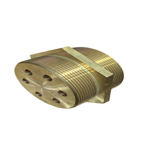 Bride en laiton double filetée de 2,5 pouces BSP robuste à 6 trous pour montage d'éléments chauffants électriques sur tuyaux de 8,5 mm - Product Image 2