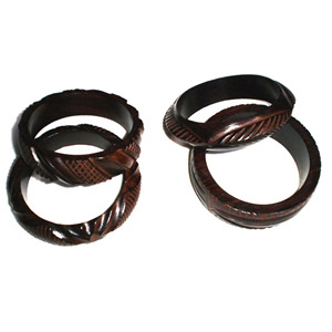 Bracelet en bois naturel léger, vente en gros de bracelets en bois pour femmes, bijoux de mode - Product Image 3