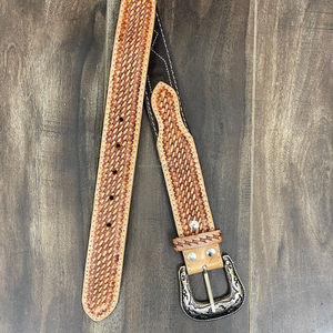 Nouveau gros personnalisé de haute qualité Cowboy cousu à la main ceinture en cuir suédé pour hommes et femmes en cuir de vachette ceinture à boucle ardillon - Product Image 5