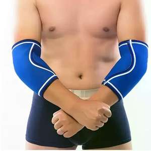 Manchons de compression en néoprène souples pour le fitness, avec logo personnalisé, pour la musculation, protection respirante pour les coudes - Product Image 2