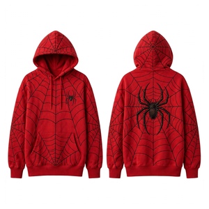 Sweat à capuche SPIDER WEB de haute qualité, très cool et chic, pour un usage décontracté et en plein air - Product Image 2