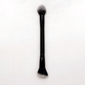 <span class=keywords><strong>Pennello</strong></span> nero doppio Duo End trucco <span class=keywords><strong>per</strong></span> fondotinta tampone in polvere evidenziazione doppio angolo di contorno <span class=keywords><strong>pennello</strong></span> fiamma Blush - Product Image 1