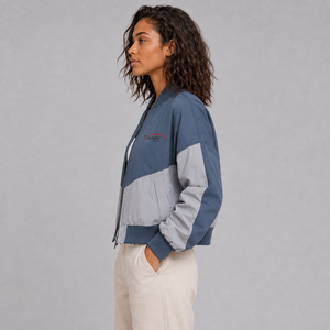 New Arrival <b>Women</b> <b>Bomber</b> <b>Jacket</b> Custom Logo <b>Lightweight</b> Full Zipper Casual Wear Windproof Outerwear <b>Bomber</b> <b>Jacket</b> for <b>Women</b> - Product Image 3
