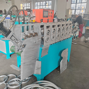 Machine automatique de fabrication de colliers de serrage pour conduits d'air, machine de formage de cerceaux pour tuyaux et tambours - Product Image 2