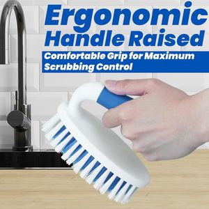 Set di 2 Spazzole per Pulizia Domestica con Setole Rigide per Tappeti, Doccia, Vasca, Cucina e Piscina - Product Image 4